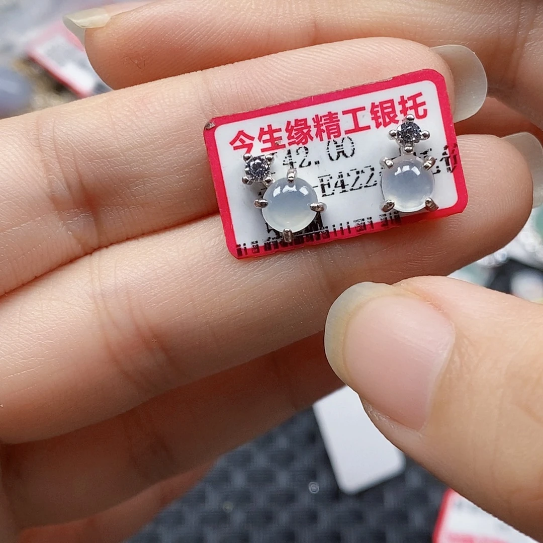翡翠银S925镶嵌戒指