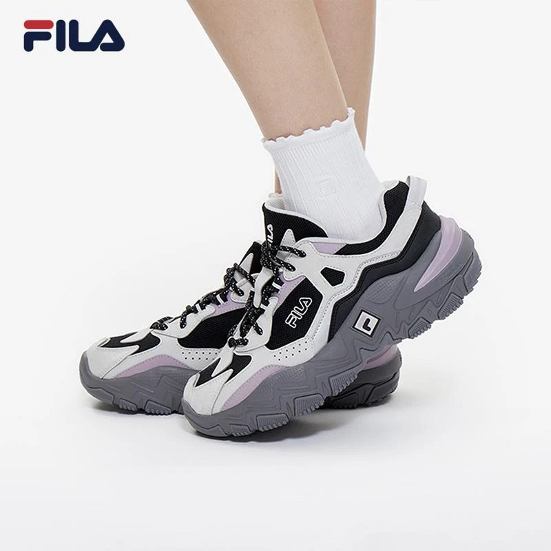 FILAFila新款女鞋跑步鞋网面覆古轻户外运动鞋情侣老爹鞋掠夺者2