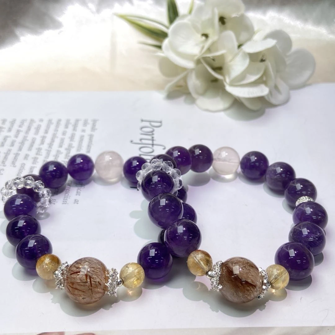 【星浩珠宝】水晶手串13-10T92L49【多样性发一件】11mm+