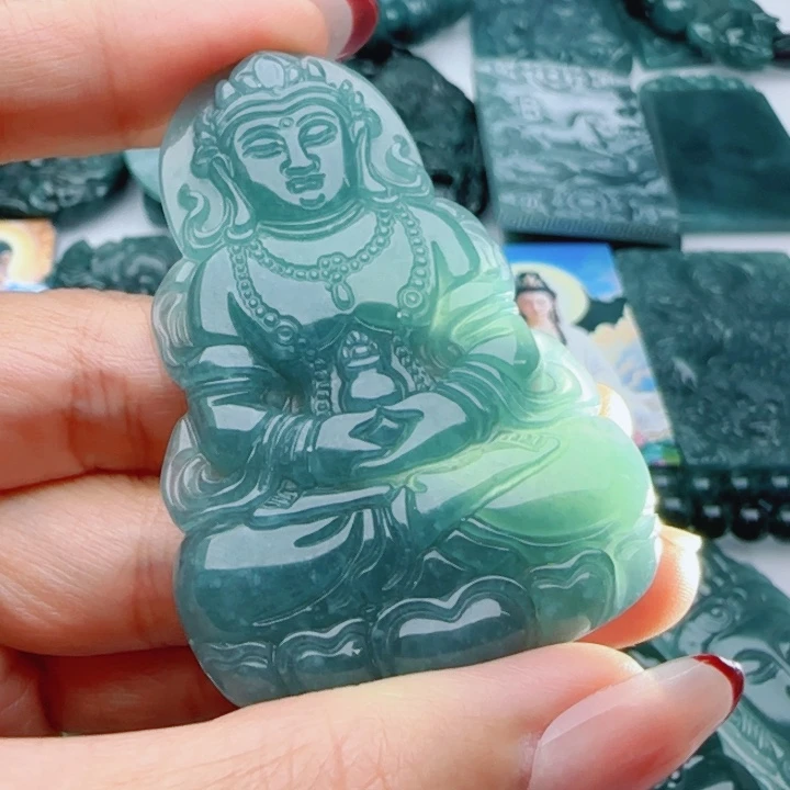 翡翠未镶嵌颈饰多样性发货天然A货翡翠