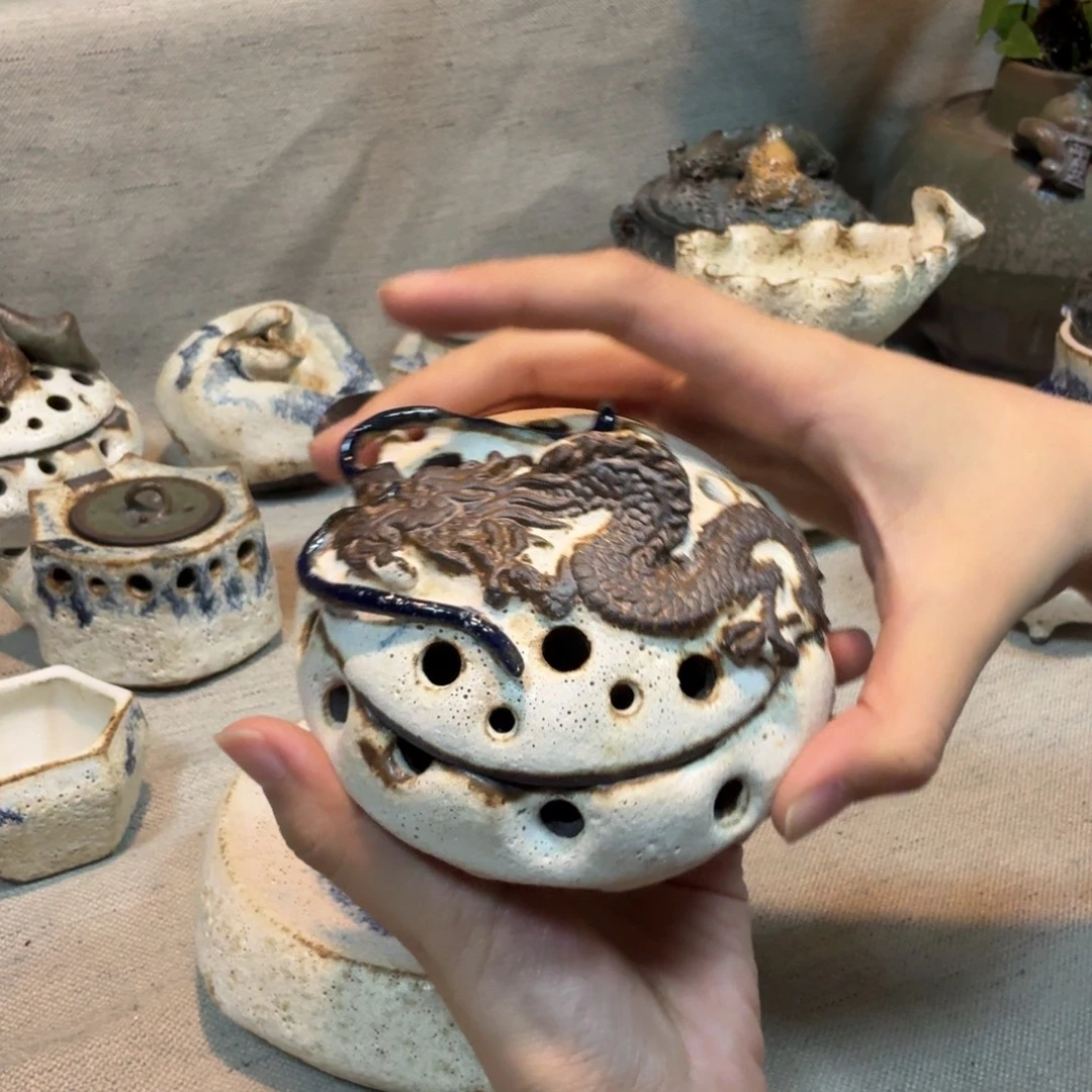 粉运龙香炉一把底部凹陷福利价