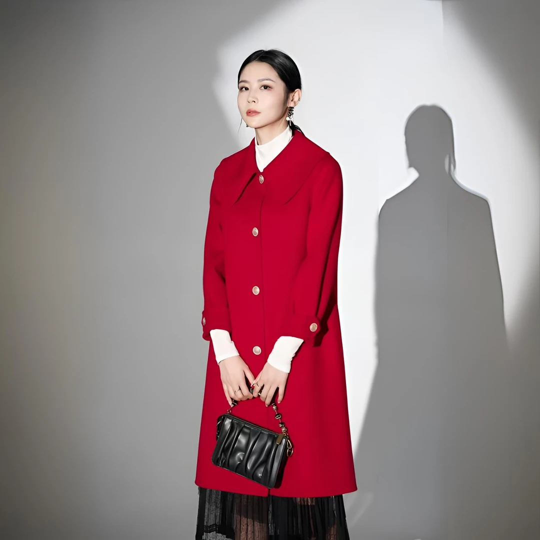 【M021】2025新款大衣时尚修身显气质羊毛大衣