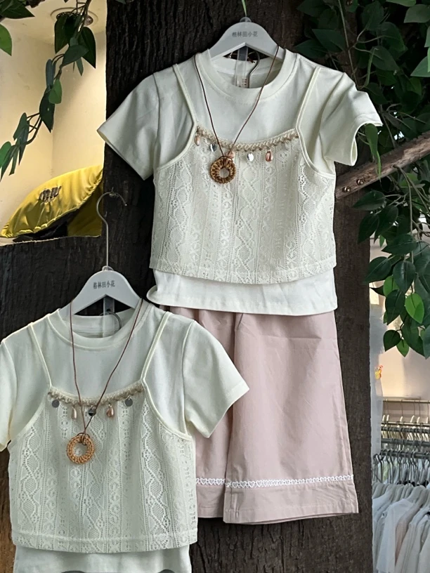 479317女童夏季新款休闲时尚套装