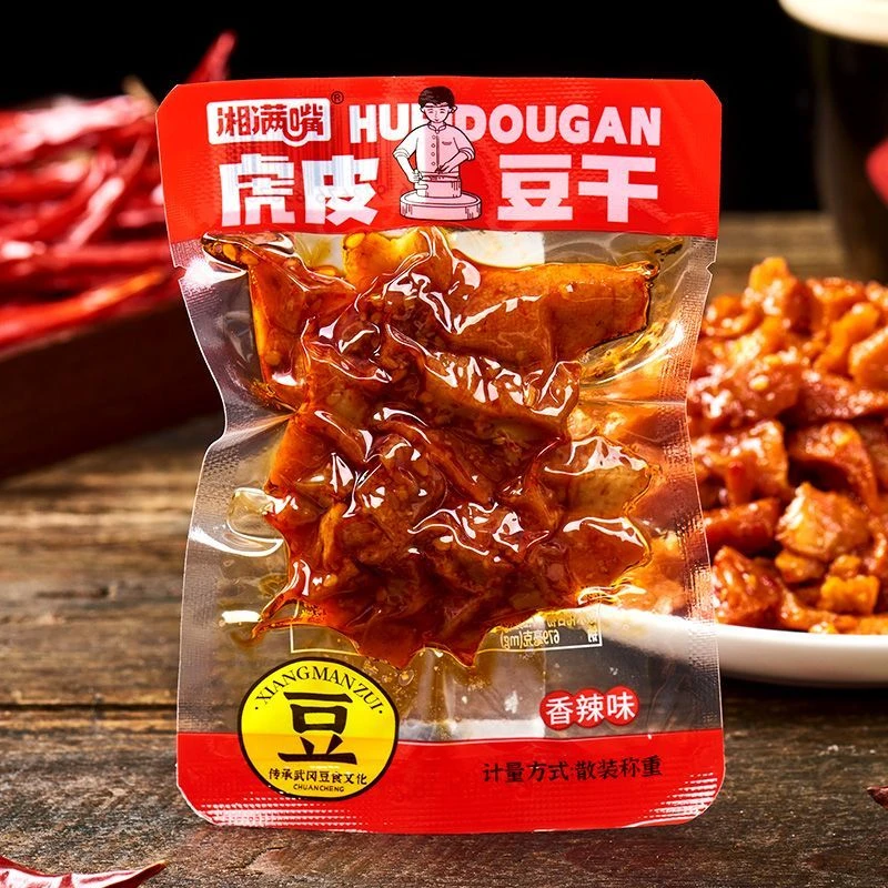 虎皮爆汁豆干香辣味即食捞汁休闲追剧解馋小零食
