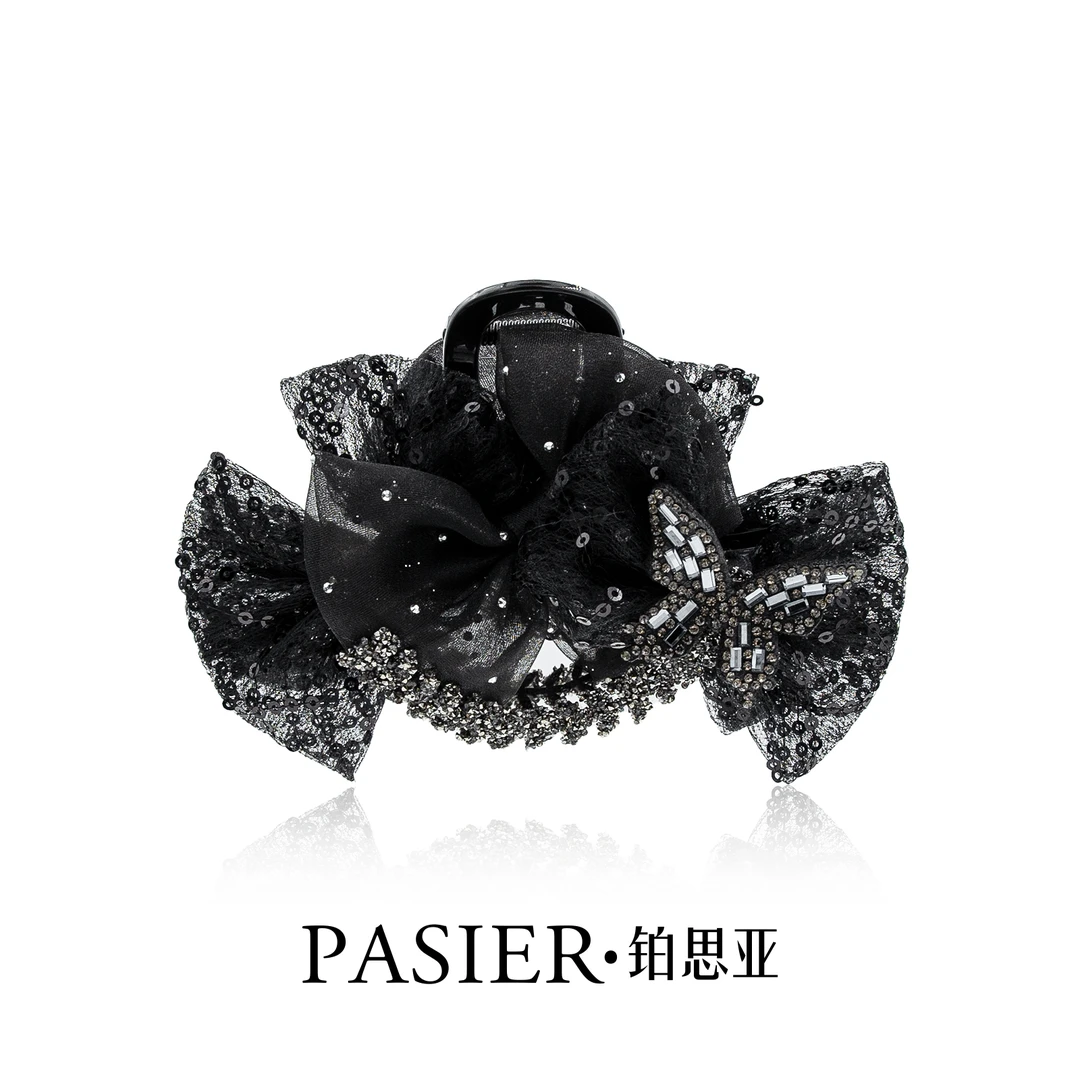 铂思亚 赫本王妃 气质优雅蝴蝶麦穗条时尚百搭抓夹FB2149