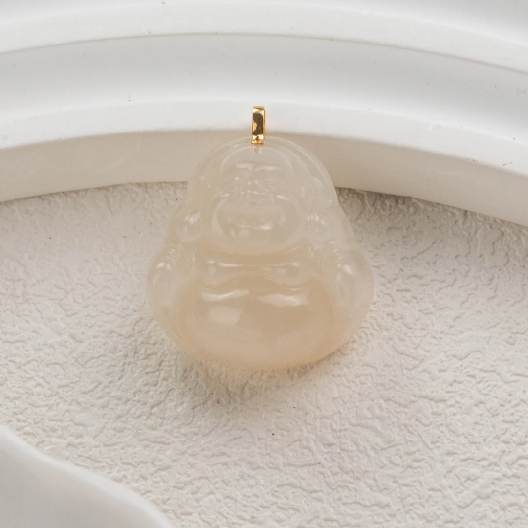 【厚福】和田玉吊坠18（天然珠宝多样性发其一）