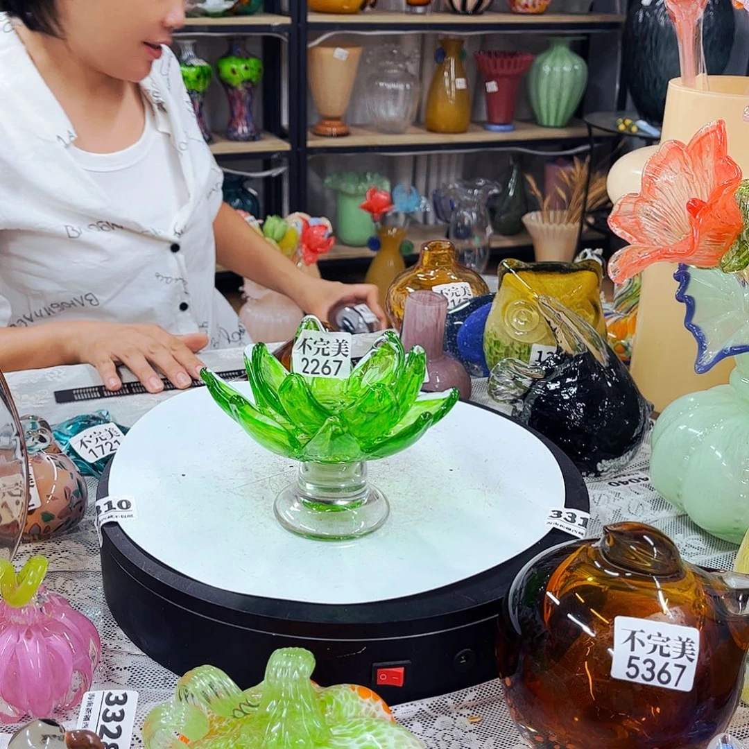 2267莲花家悦琉璃工艺品不完美