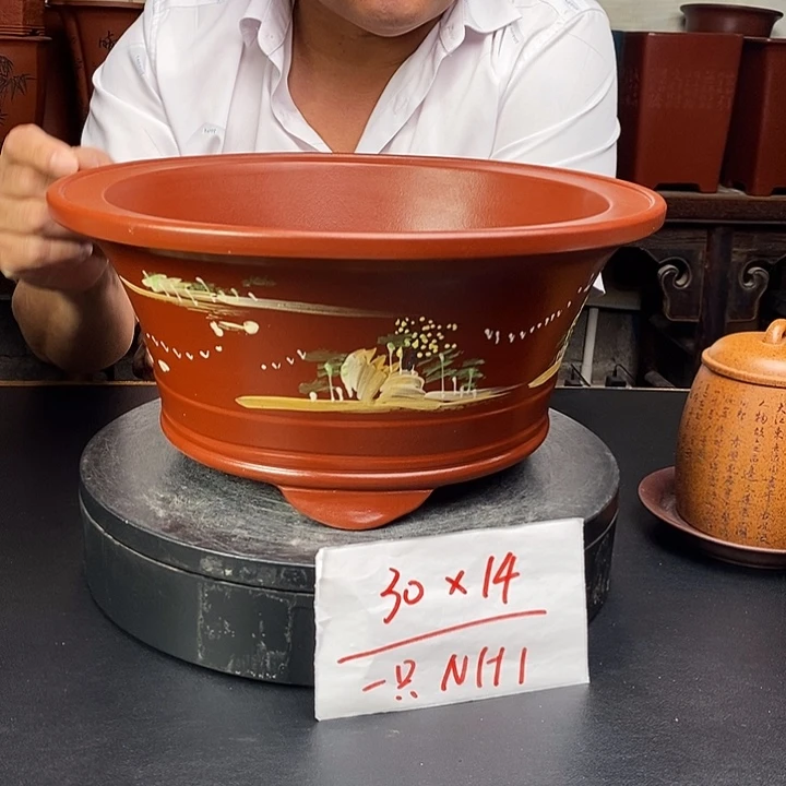 紫砂花盆货号一只NH1