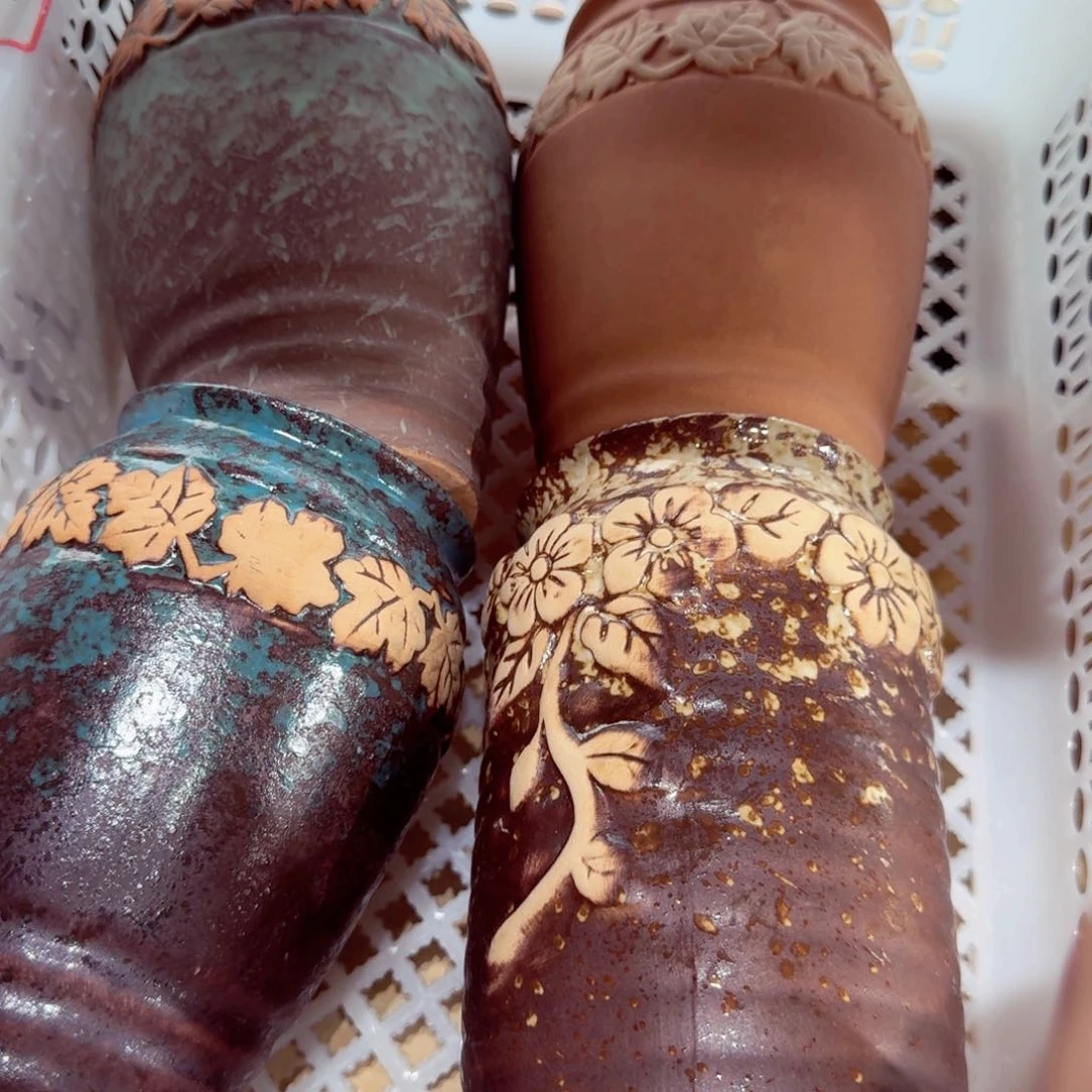 紫砂花盆粗陶盆醋