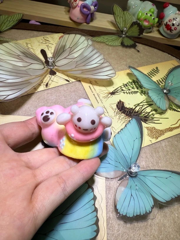 寄居蟹diy手工替换壳 游泳圈小熊