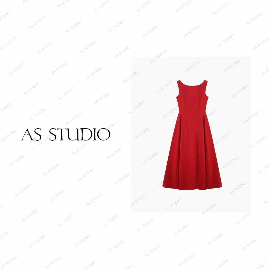 【AS小红裙】25新派对时刻轻礼服露背收腰吊带连衣裙AS25XLYQ00414