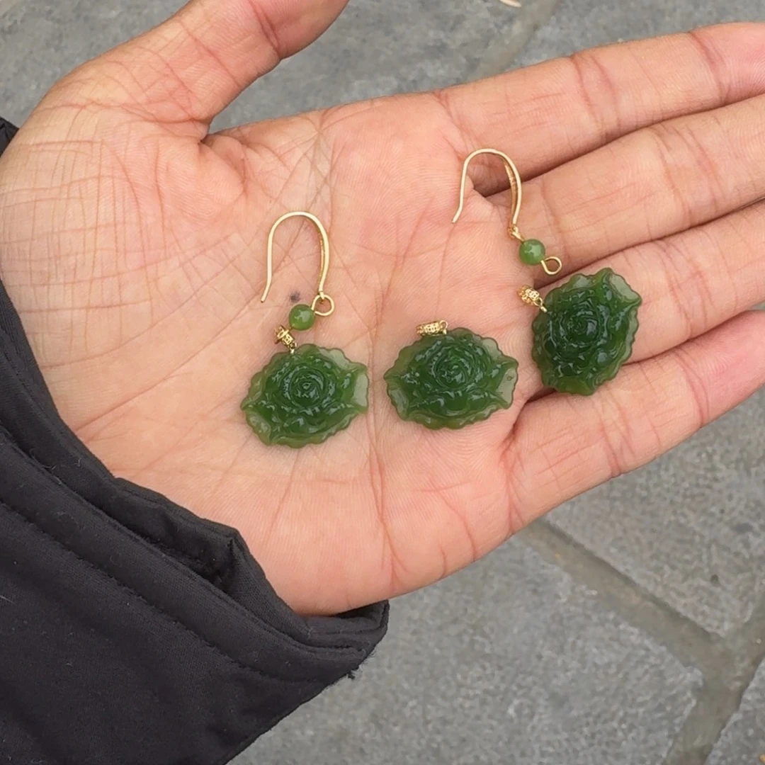 和田玉未镶嵌吊坠(不含链)