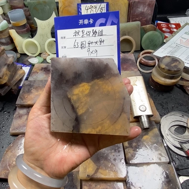 未镶嵌手镯石英质玉就***姐定制手镯