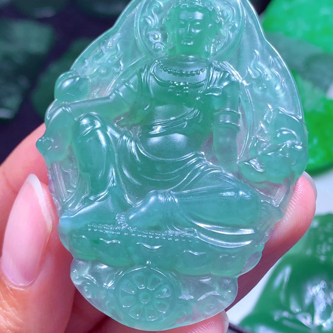 斜****定制翡翠未镶嵌天然