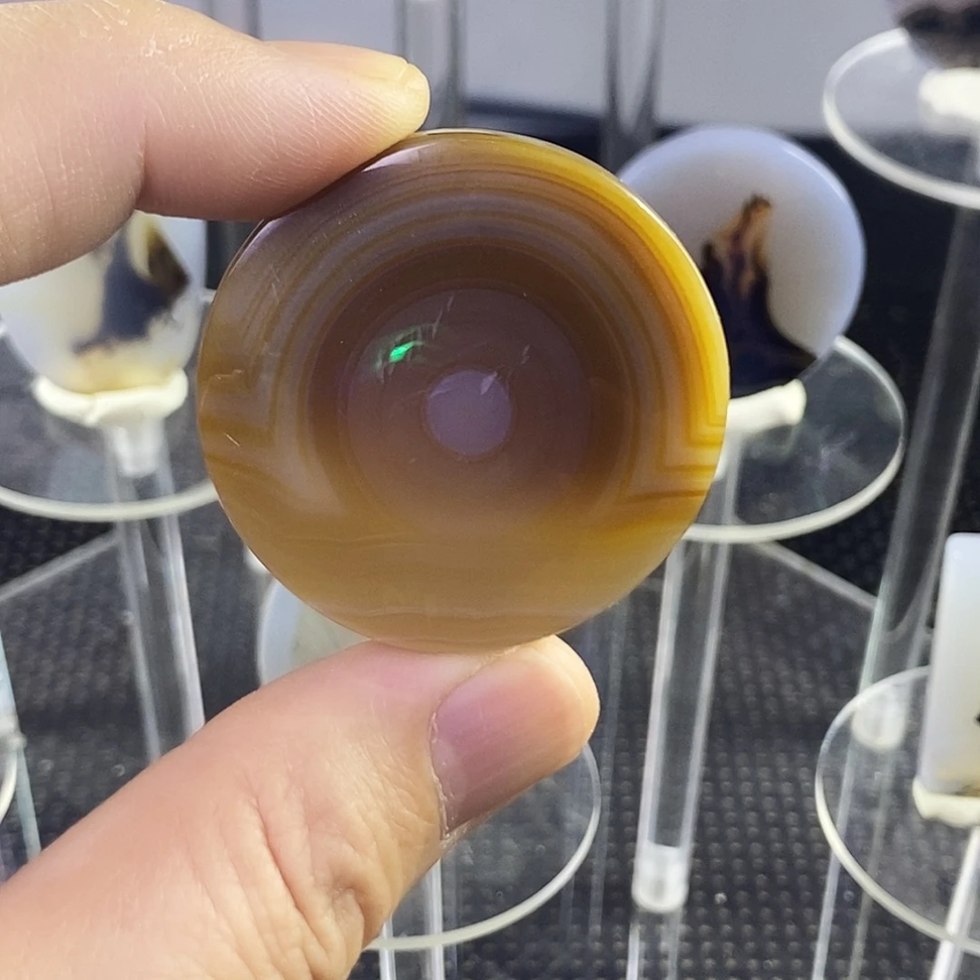 合成碳硅石非金属时尚图纹画面石饰品