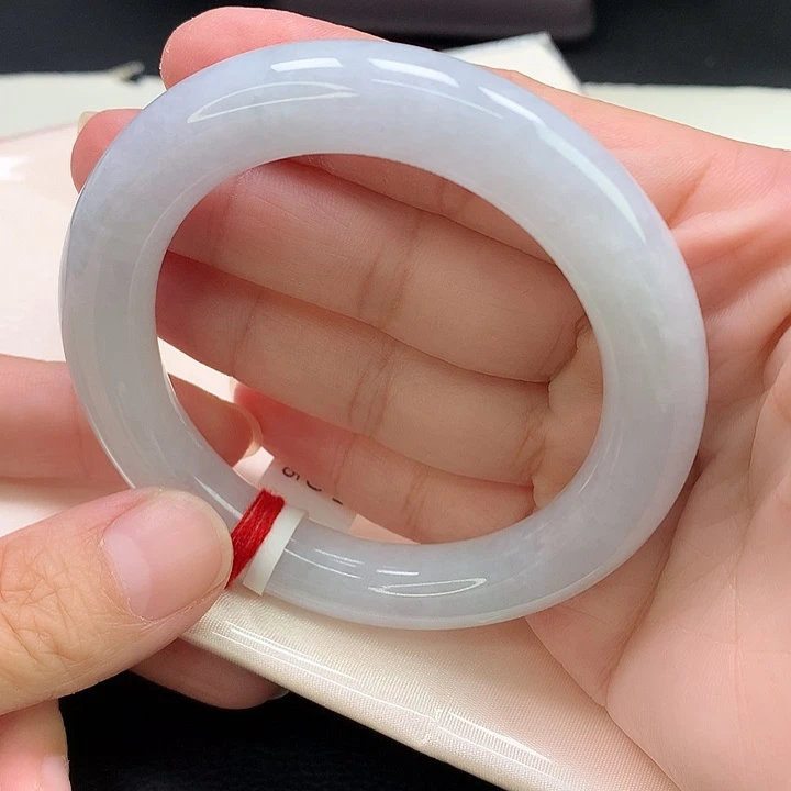 翡翠未镶嵌手镯圆条55