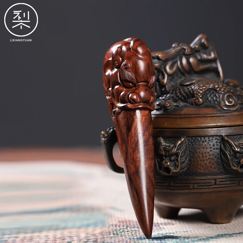 梨香院海南黄花梨龙牙手把件降香黄檀盘玩把玩收藏红木送礼文玩件