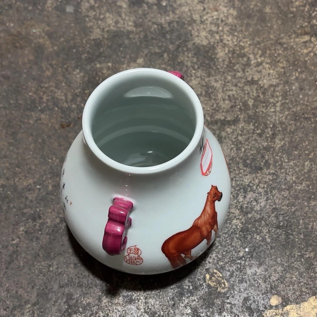 直***了摆件瓷现代工艺摆件