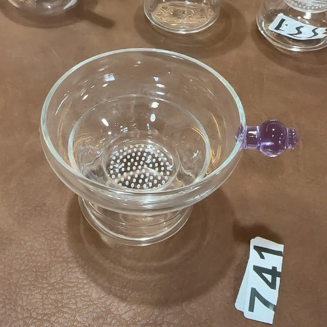 741号高硼硅玻璃茶滤紫色