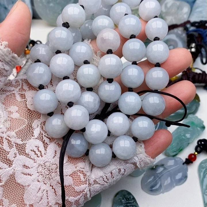 翡翠未镶嵌颈饰堂**正项链