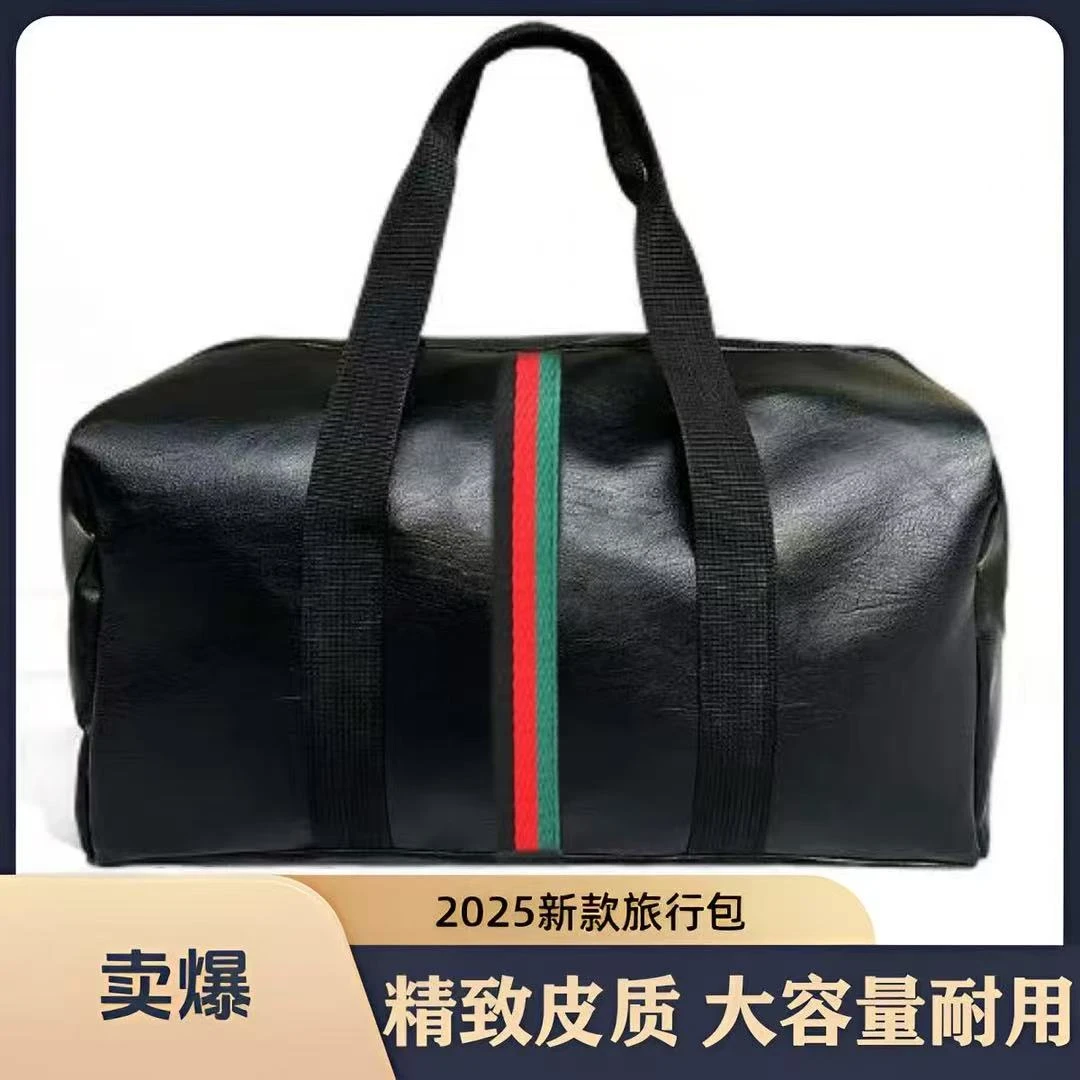 彩带旅行包健身背包行李袋男女款手提包大容量短途运动时尚休闲1