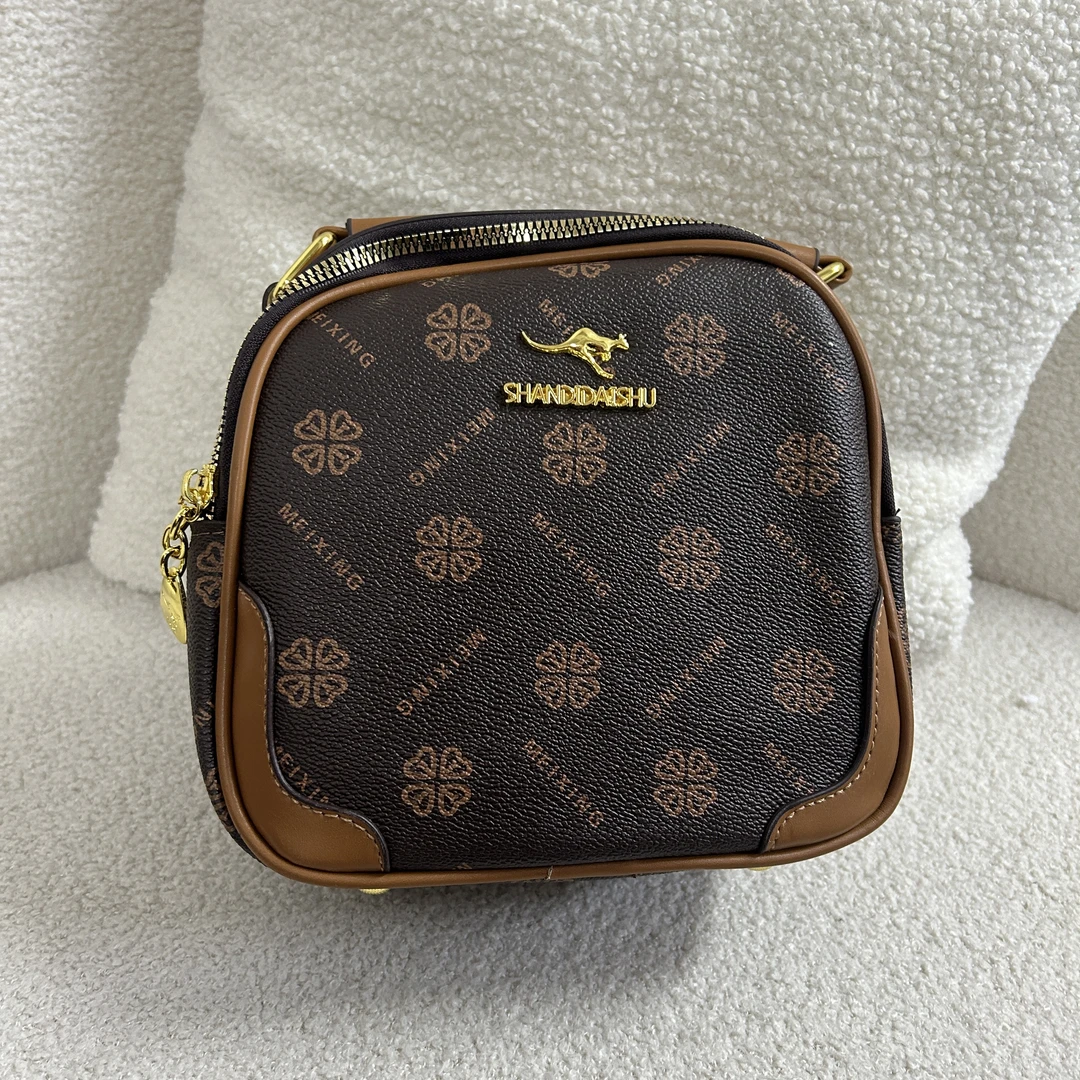 时尚百搭棕色女士包8026