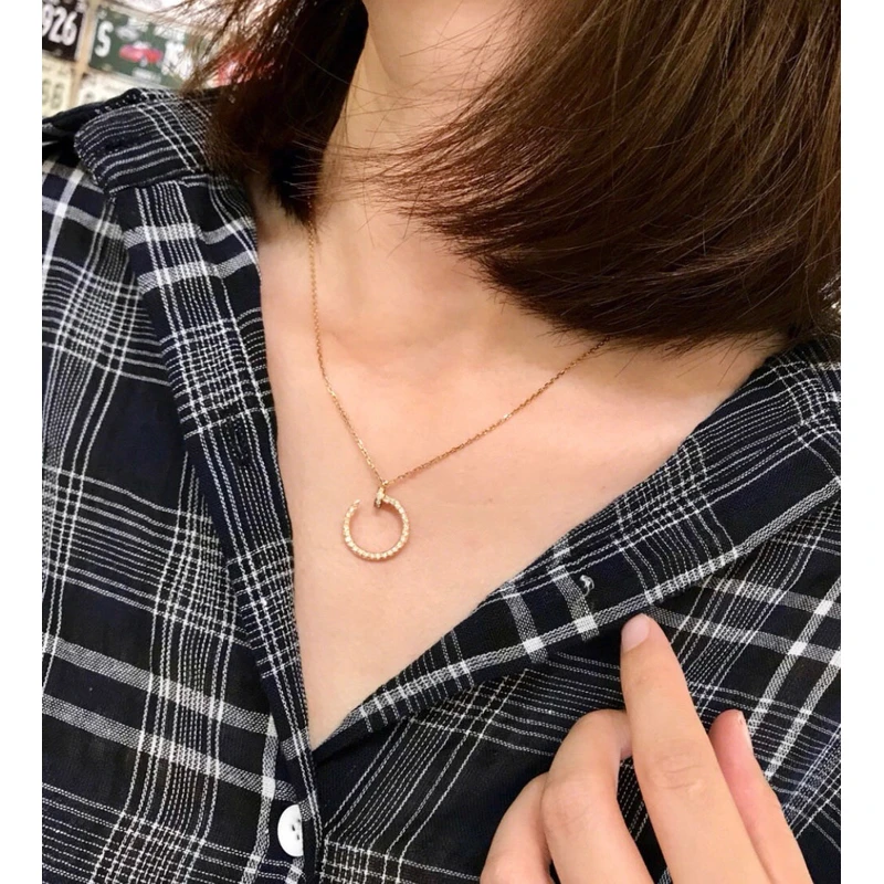 合金项链 轻奢高级时尚精致风钉子项链14