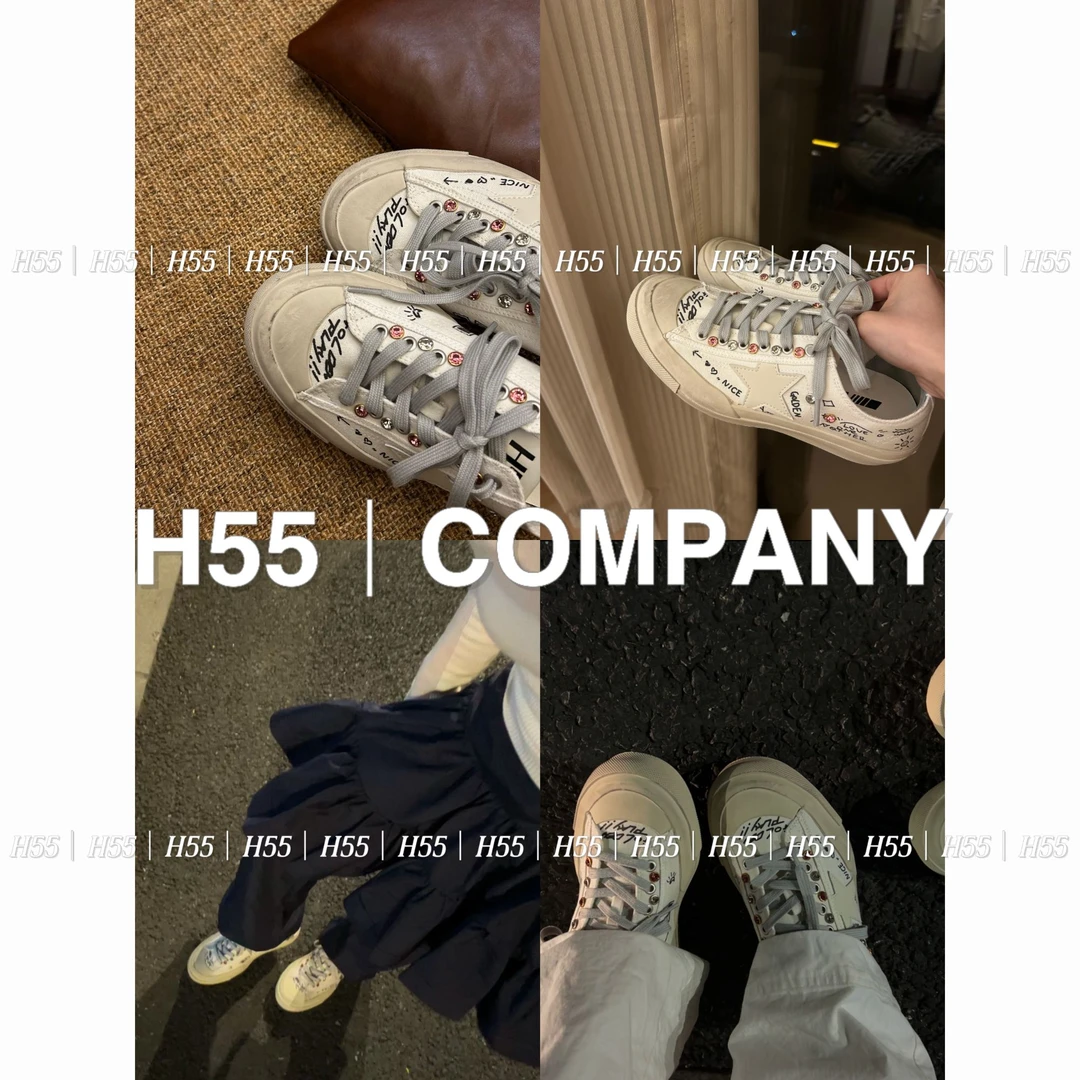 【马哥同款】Jen同款！脏脏星星鞋钻刻涂鸦系列3cm07-2304