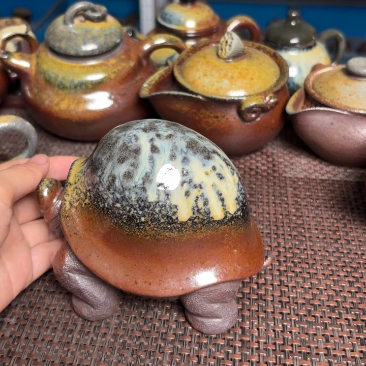 茶杯紫砂g*瑕大将龟