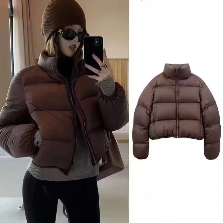 肯豆2025羽绒服短款加厚韩版羽绒服时尚单品
