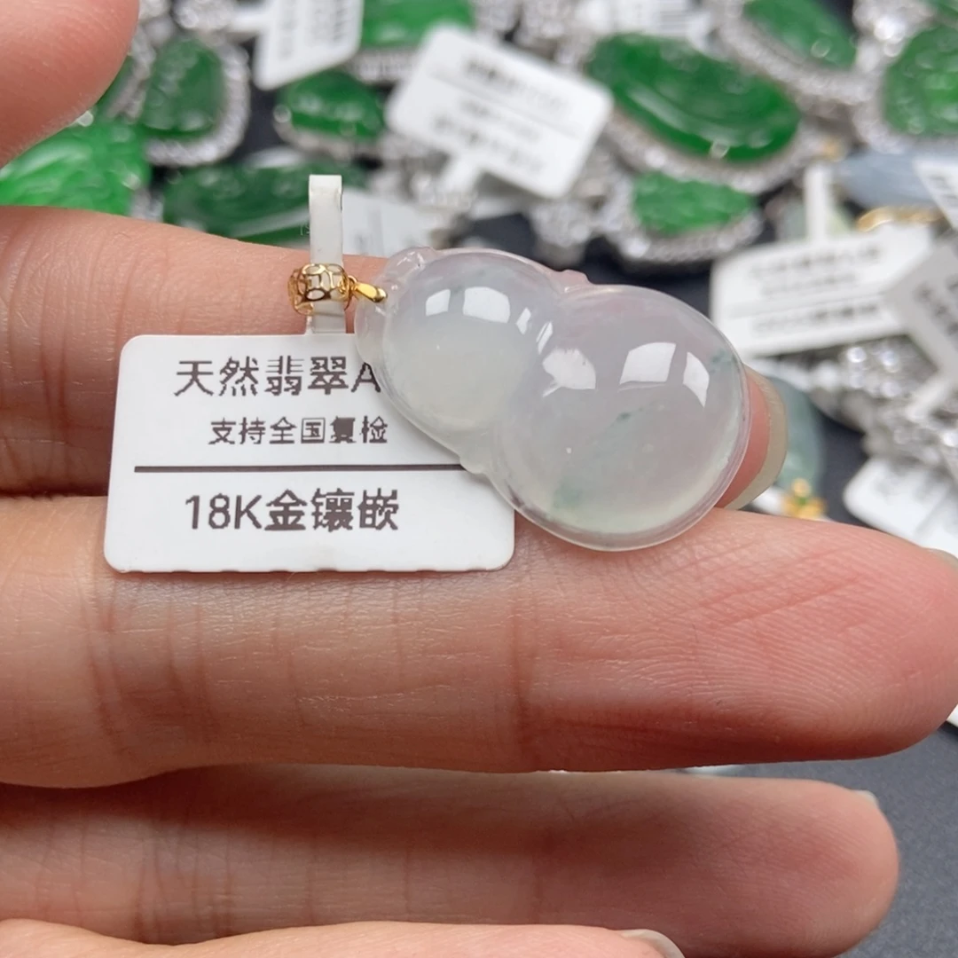 翡翠银S925镶嵌颈饰