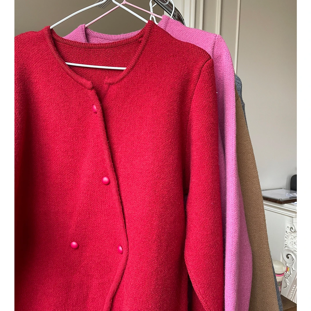 maodan/猫单清仓【初雪比利时】孕妇装可哺乳短款开衫外套针织毛衣