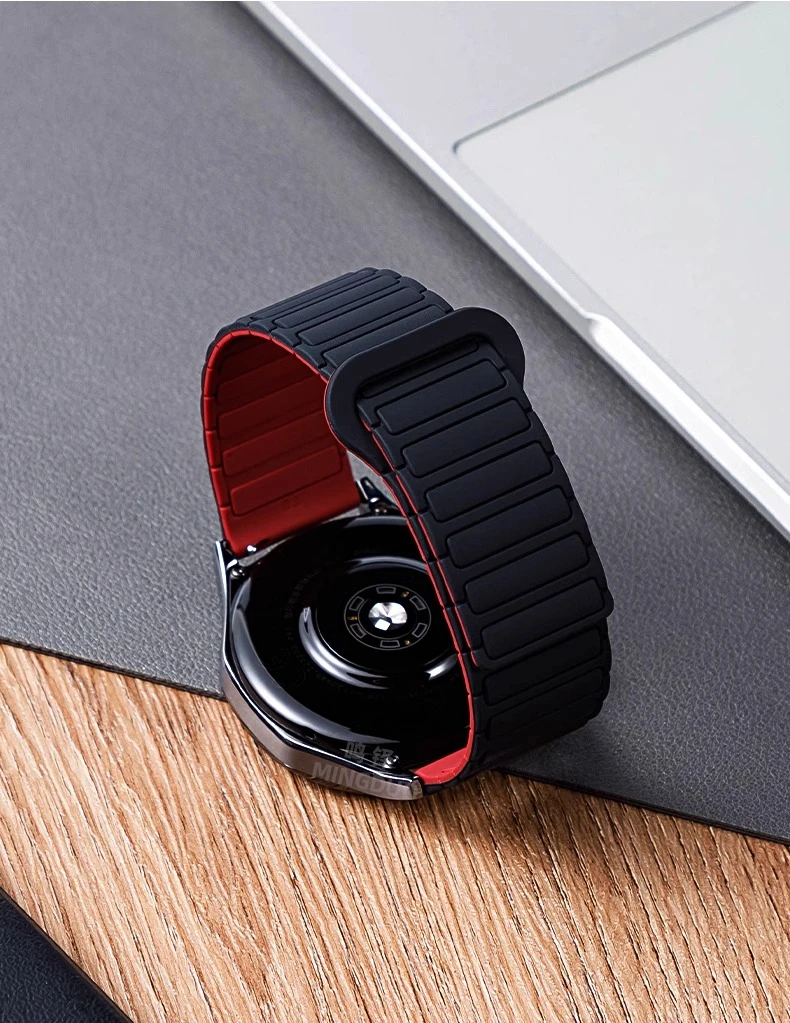 适用华为GT5手表gt4表带watch4/3装甲硅胶GT3pro磁吸回环GT2男女