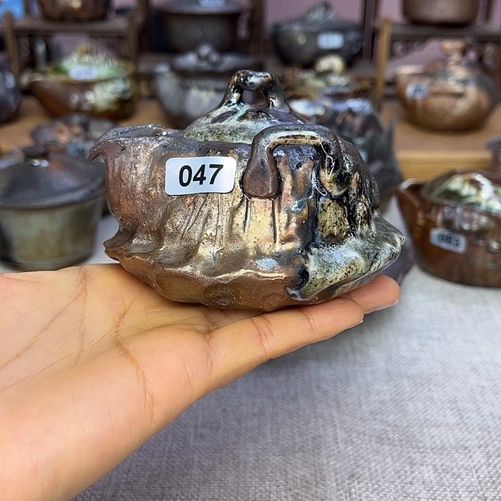 裸柴烧陶瓷手工茶器