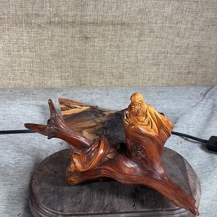 永***崖柏崖柏雕刻达摩