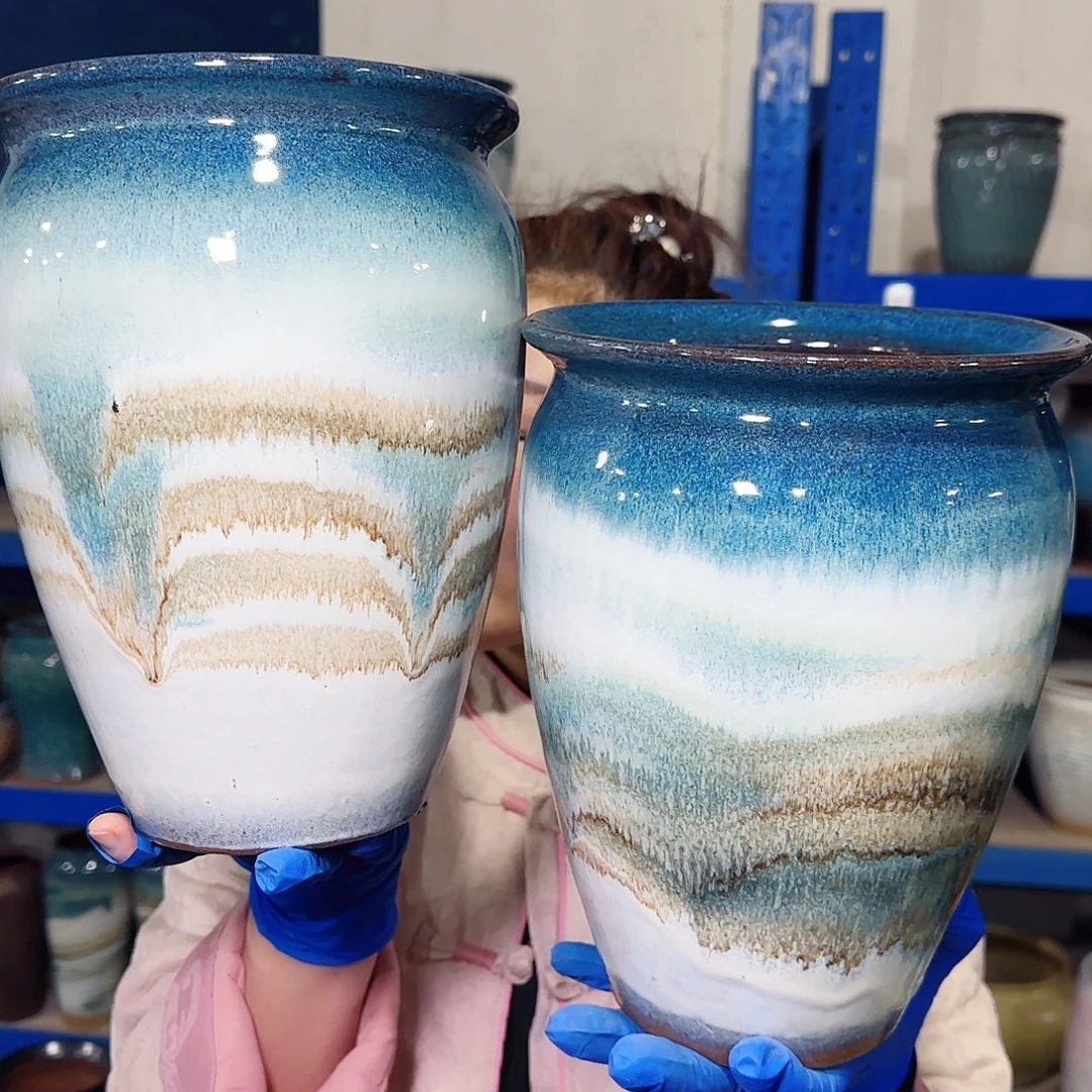 紫砂花盆高25口18.5