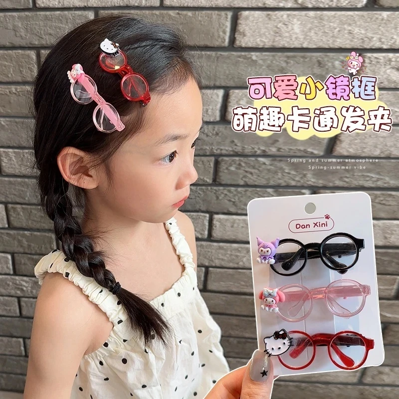 儿童发夹可爱卡通KT猫发卡女童头饰宝宝发饰后脑勺碎发小女孩发饰