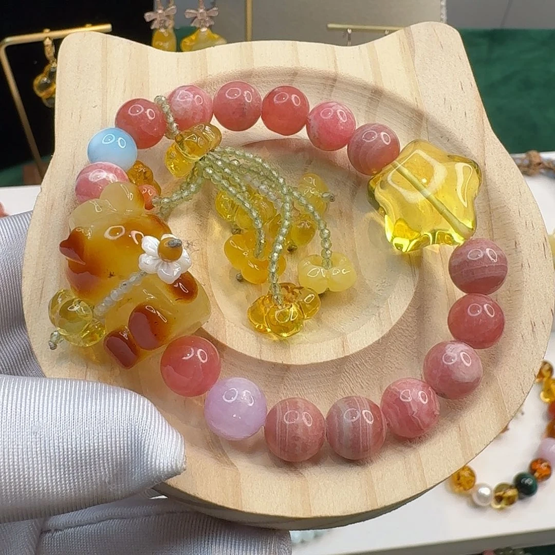 琥珀手链未镶嵌琥珀手串