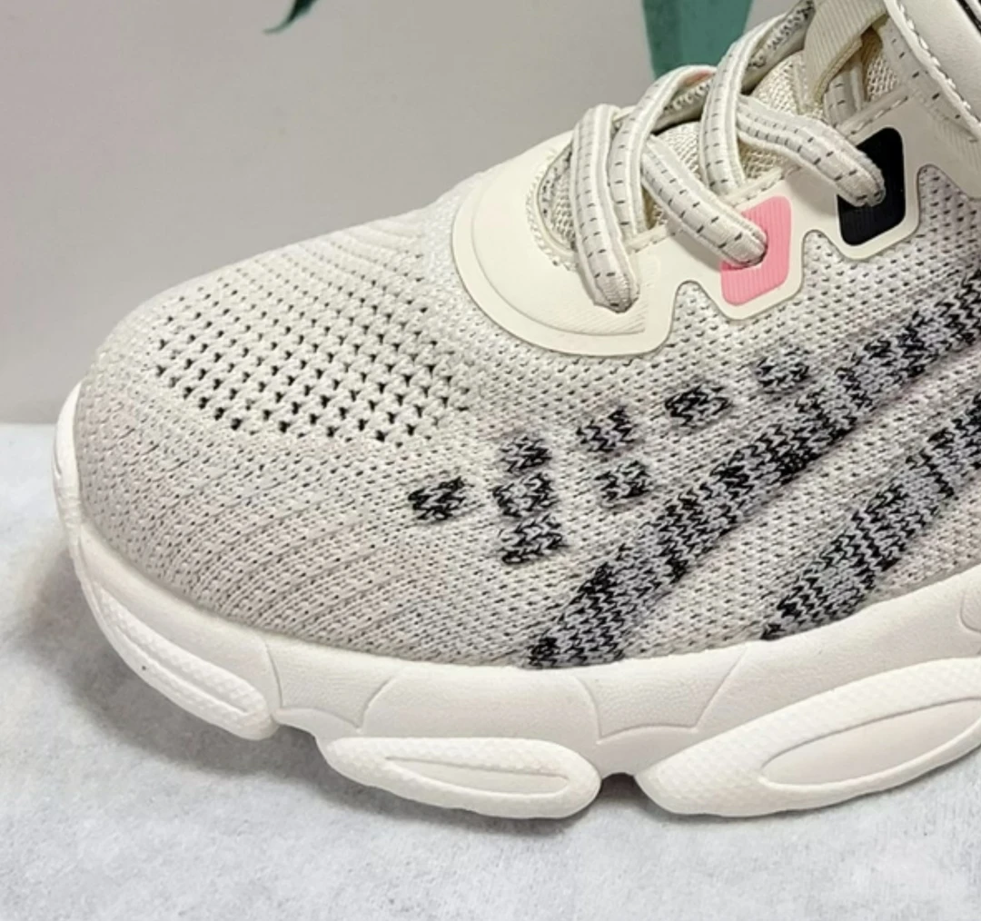 大庆仓 米白色 四季 儿童休闲运动鞋    货号A6096 (巳库HL32)