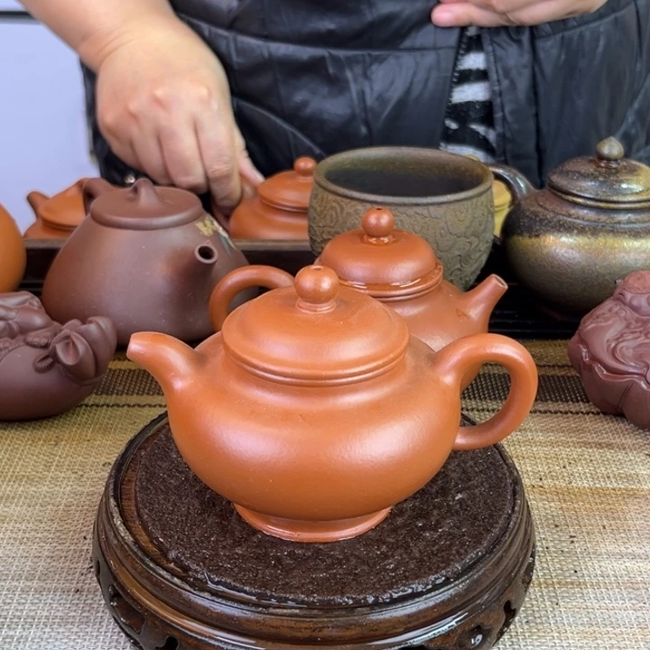 茶壶紫砂小煤窑朱泥160cc
