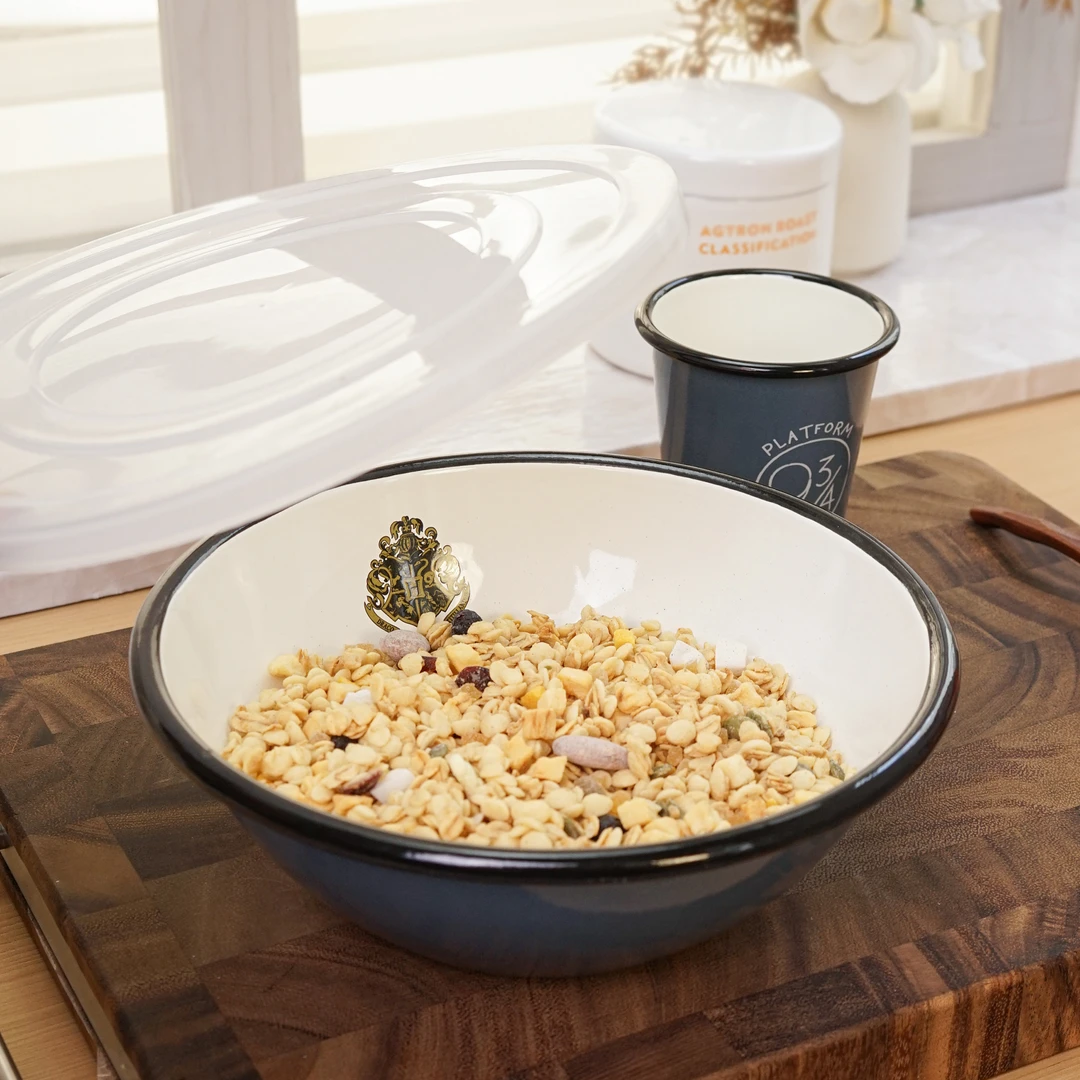 F哈利波特珐琅搪瓷卷边20cm大容量汤碗面碗和面盆