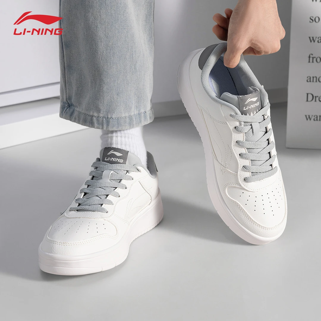 李宁浮舟板鞋男鞋夏季低帮运动空军一号百搭干净感痞帅男鞋休闲鞋