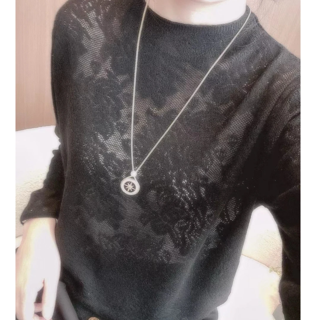 丽丽家~墨时尚休闲洋气百搭气质针织衫Z