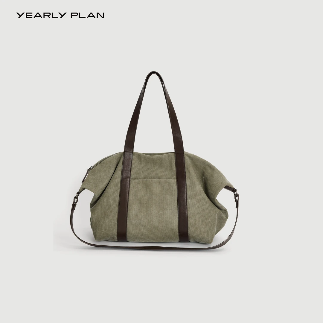 YEARLY PLAN 2025秋 松弛百搭大容量休闲帆布托特包gobag 2899