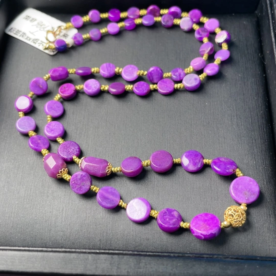 苏纪石（舒俱来）18K金镶嵌项链