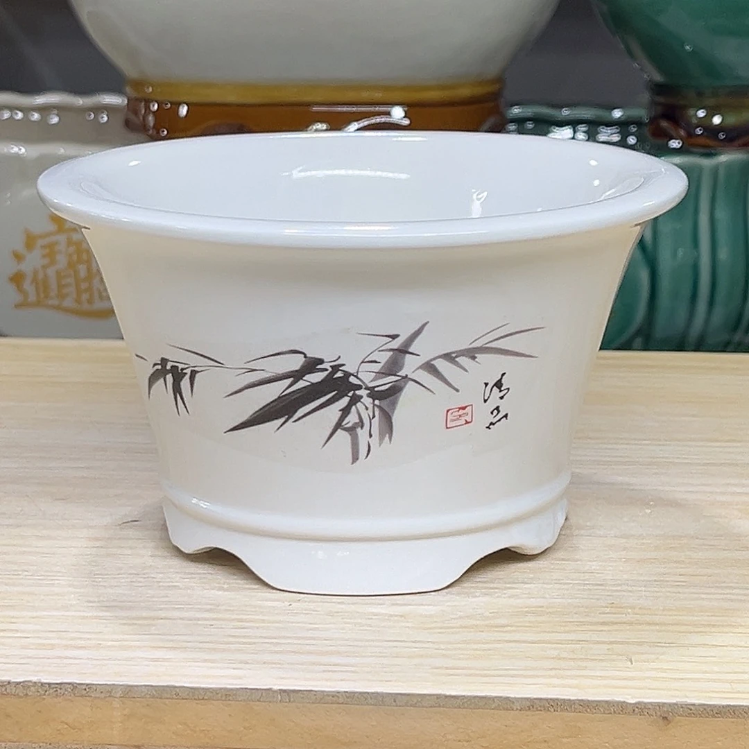 陶瓷绿植多肉微瑕花盆口径15*9