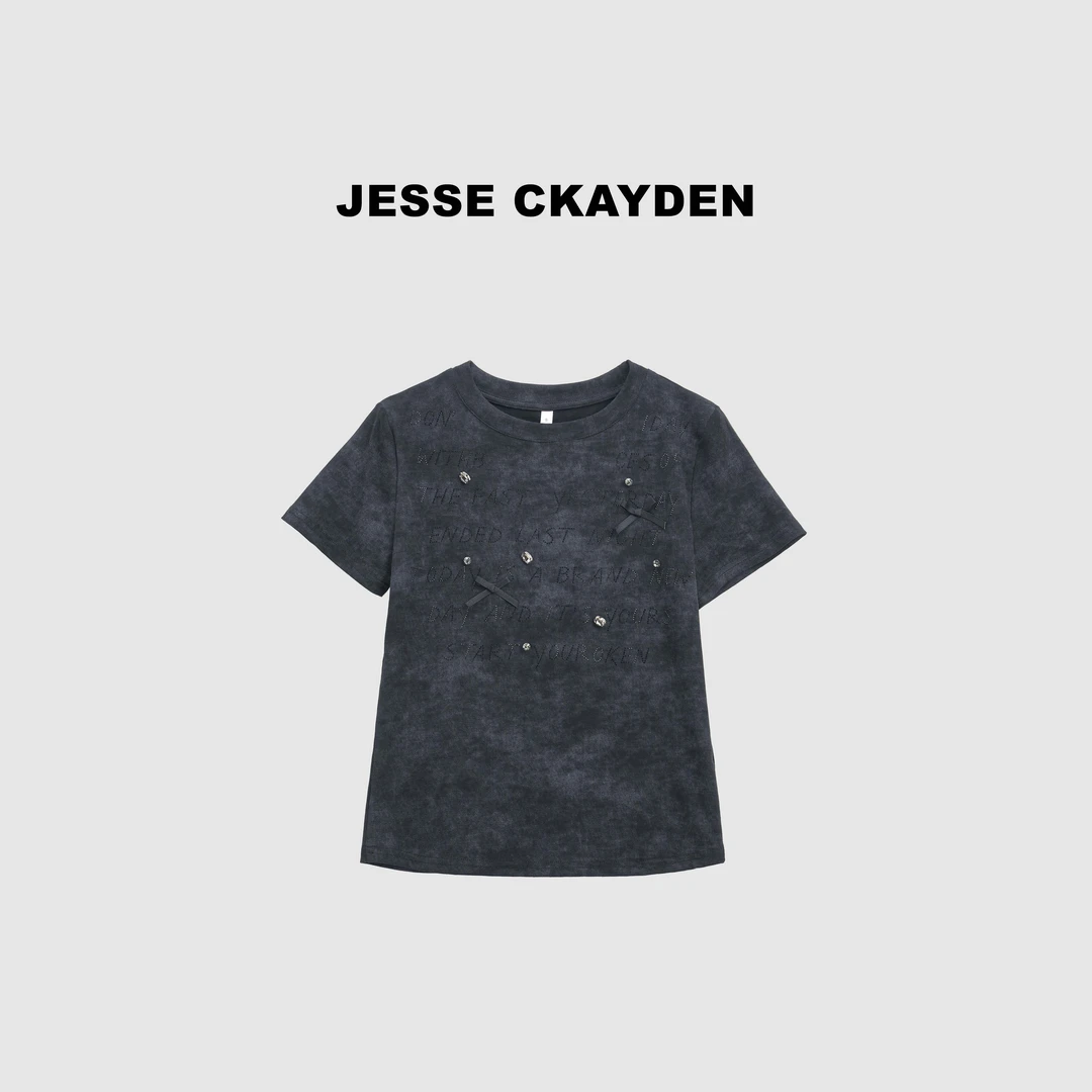 编号130 新款T恤女同款夏季圆领短袖DP5778