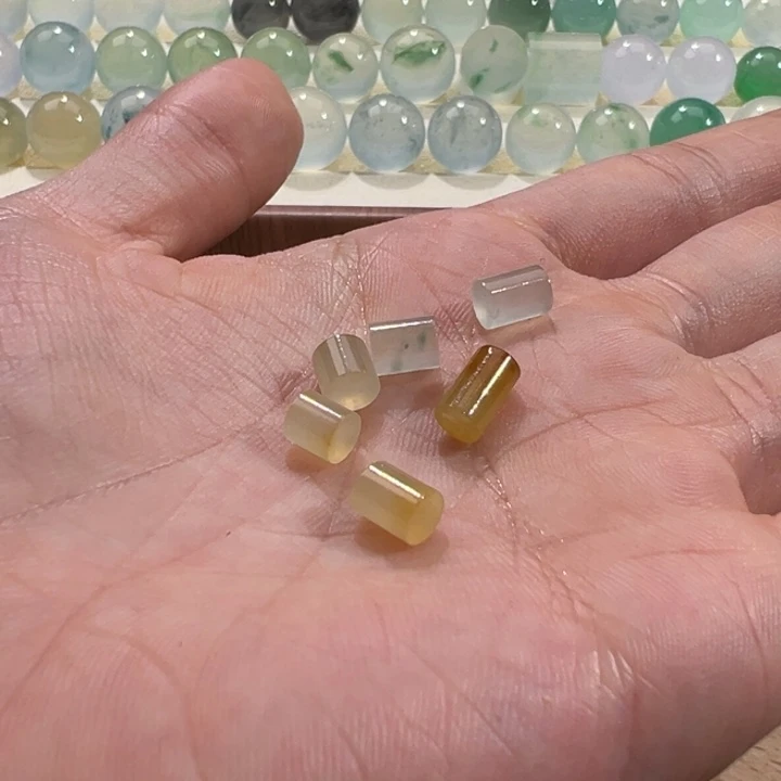 翡翠散珠天然缅甸翡翠A货4.6-5.2