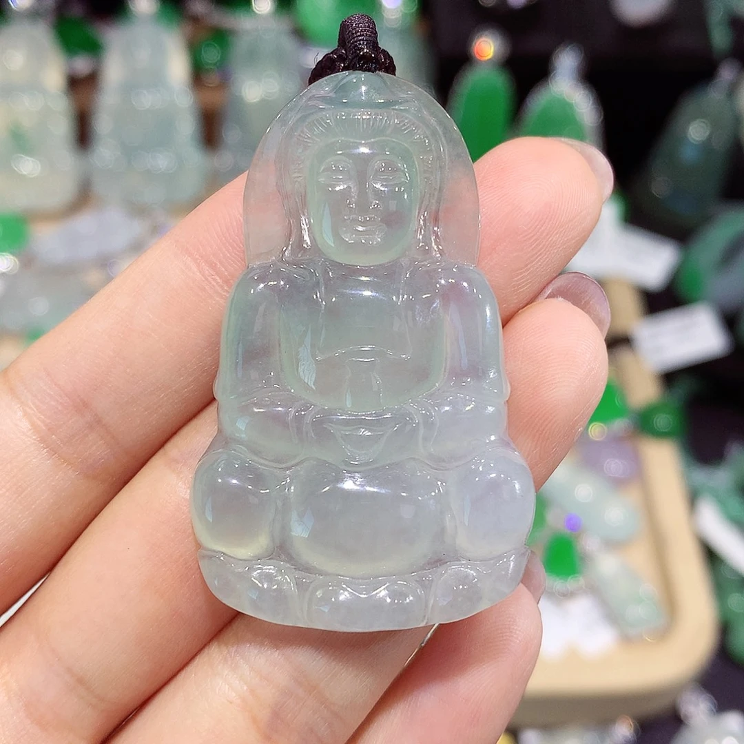 颈饰未镶嵌翡翠观音