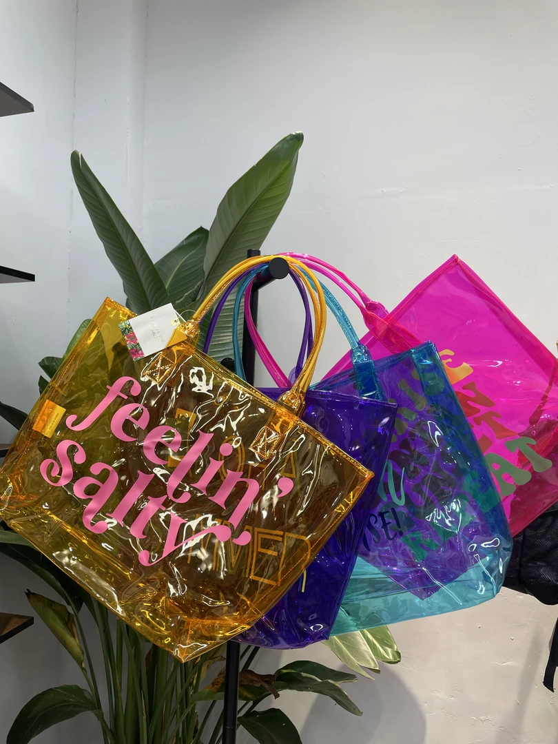 太好看了 大容量果冻沙滩包托特包防水手提包 35x14x36